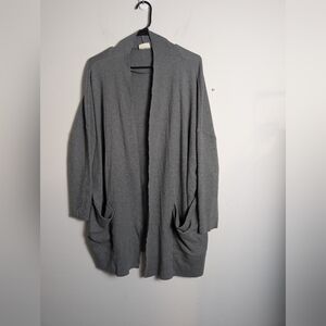 Pact Cardigan Organic Cotton Airplane Wrap Chore Pockets Sz M/ L